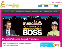 Tablet Screenshot of menchiesfranchise.com